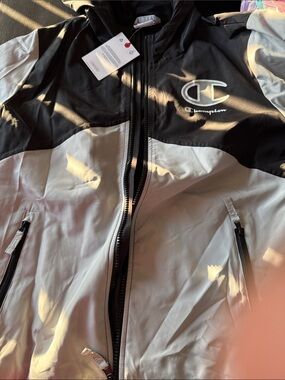Champion Black and White Colorblock Jacket